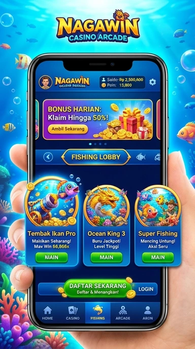 Cuplikan layar menu unduhan nagawin untuk perangkat Android